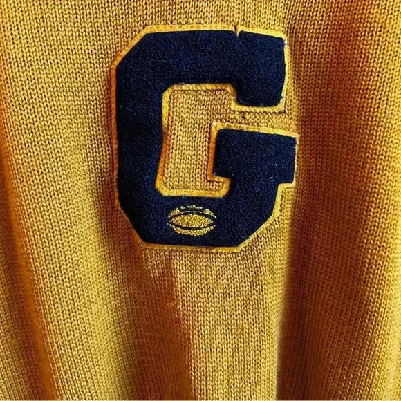 Vintage 1950's varsity wool football letterman sweater size Small - Picture 2 of 12